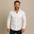 Men's Slim Fit Shirt - Long Sleeve with Front Chest Pocket