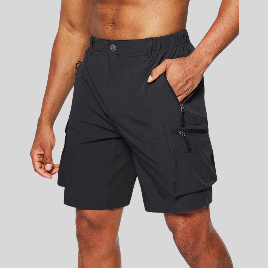 Men's Cargo Shorts - Multi-Pocket Design and Quick-Dry Functional Detail