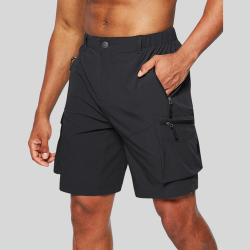 Men's Cargo Shorts - Multi-Pocket Design and Quick-Dry Functional Detail