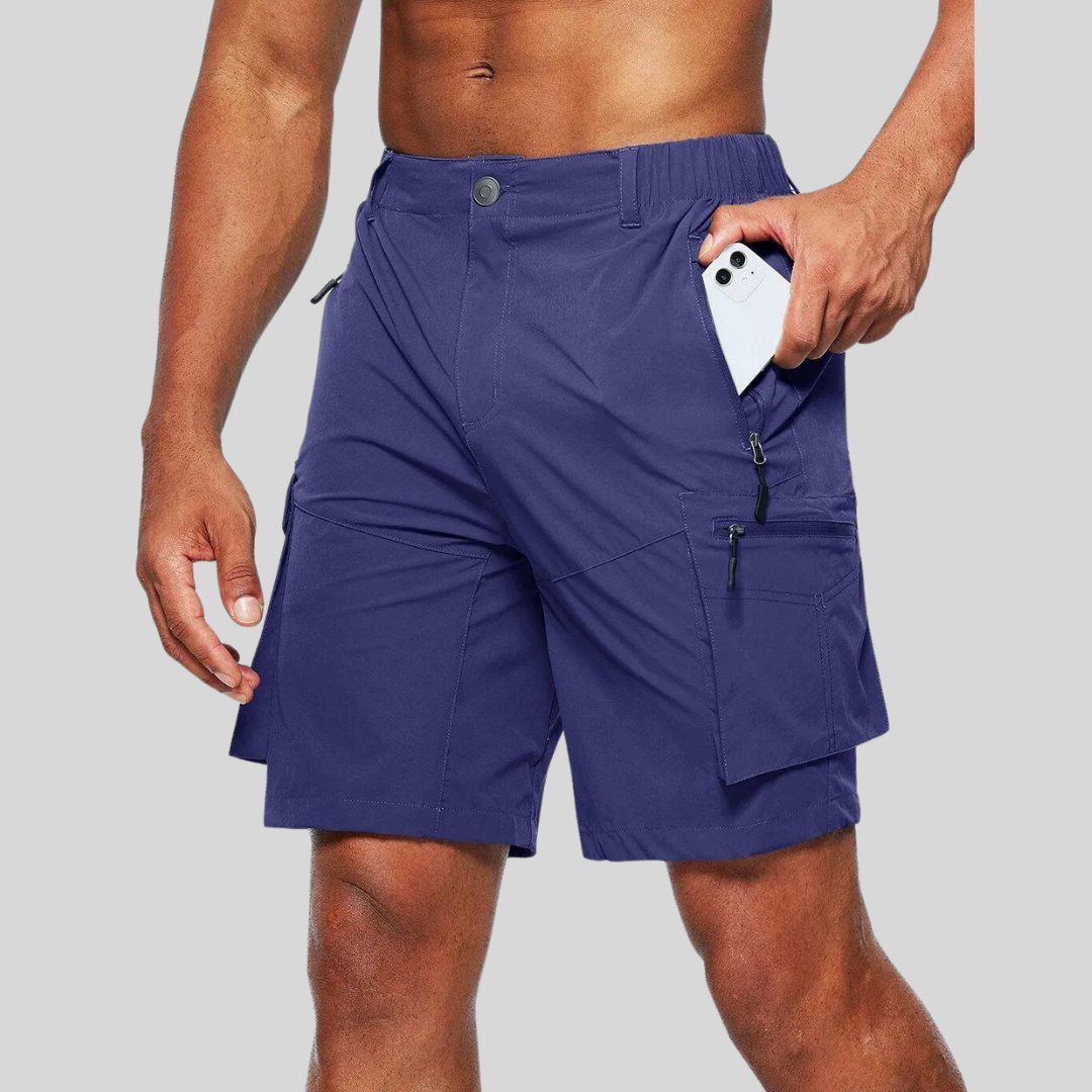 Men's Cargo Shorts - Multi-Pocket Design and Quick-Dry Functional Detail