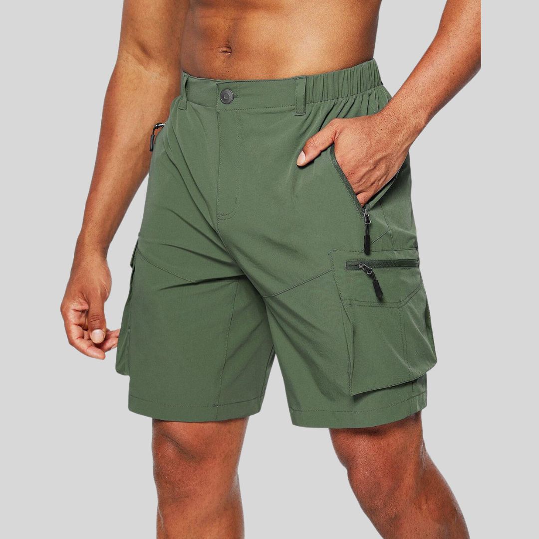 Men's Cargo Shorts - Multi-Pocket Design and Quick-Dry Functional Detail