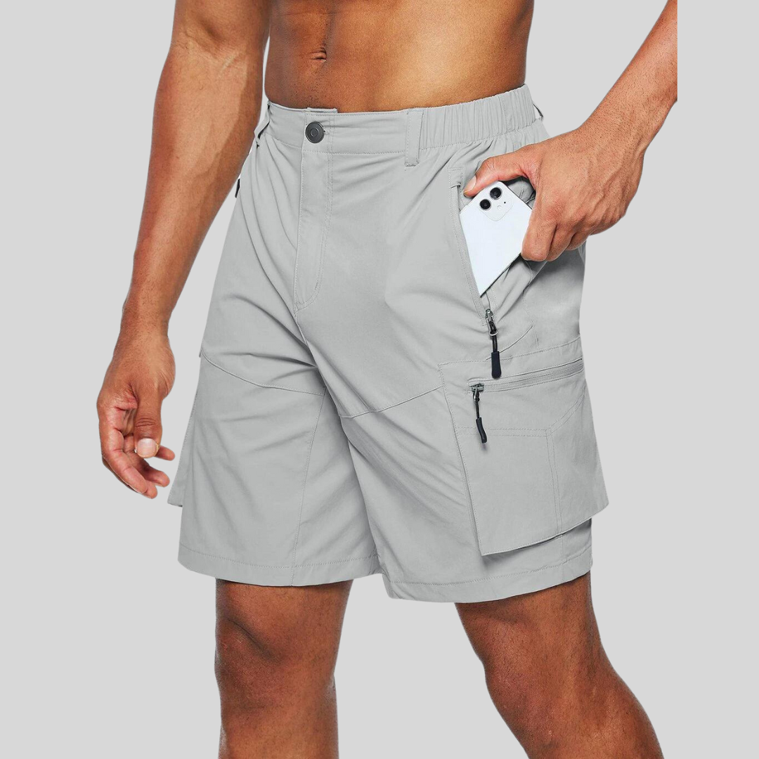 Men's Cargo Shorts - Multi-Pocket Design and Quick-Dry Functional Detail