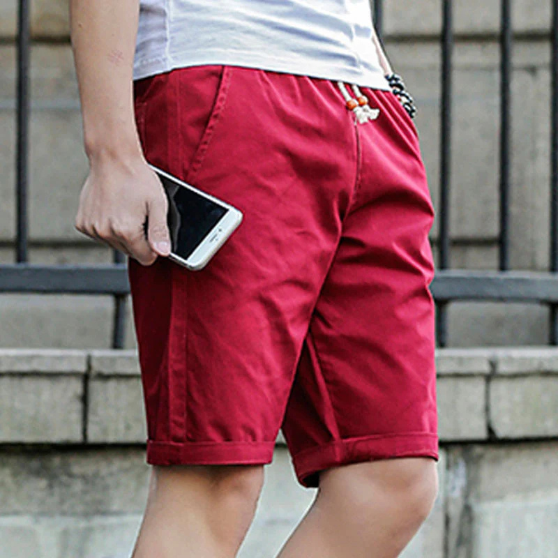 Men's Sports Shorts - Lightweight Quick-Dry Design with Drawstring Waist