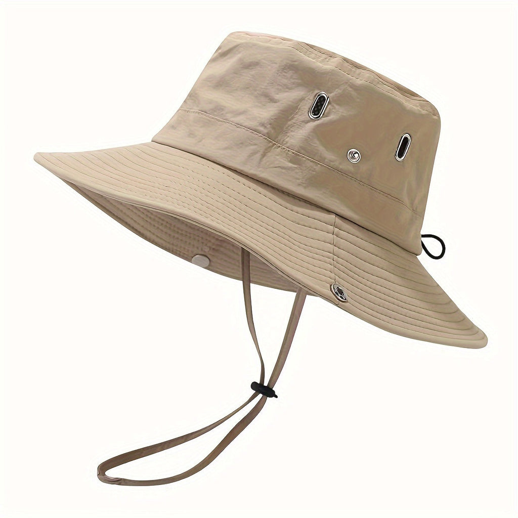 Men's Outdoor Bucket Hat - Wide Brim and Adjustable Chin Strap